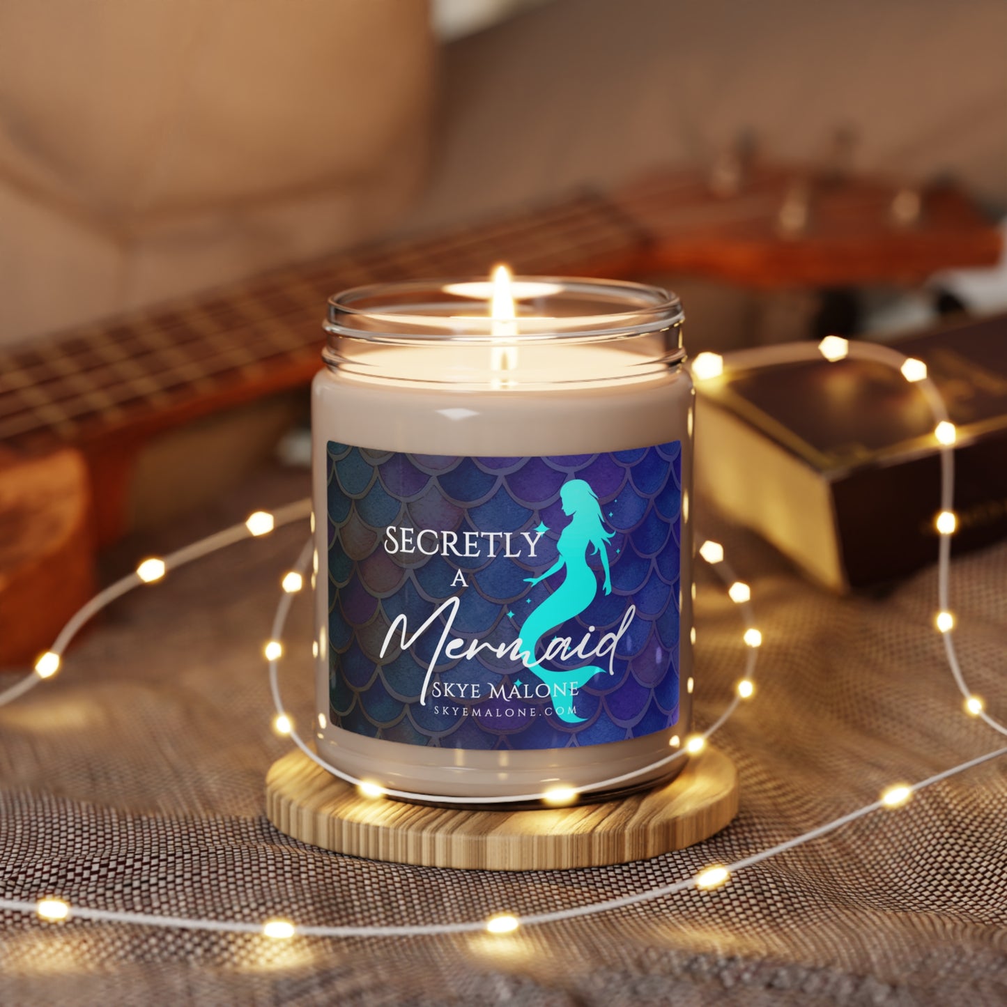 Secretly a Mermaid - Dark Design - Scented Soy Candle, 9oz