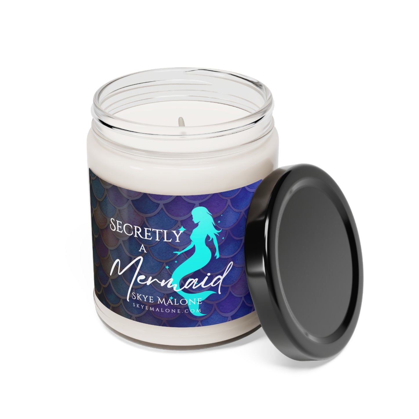 Secretly a Mermaid - Dark Design - Scented Soy Candle, 9oz