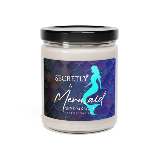 Secretly a Mermaid - Dark Design - Scented Soy Candle, 9oz